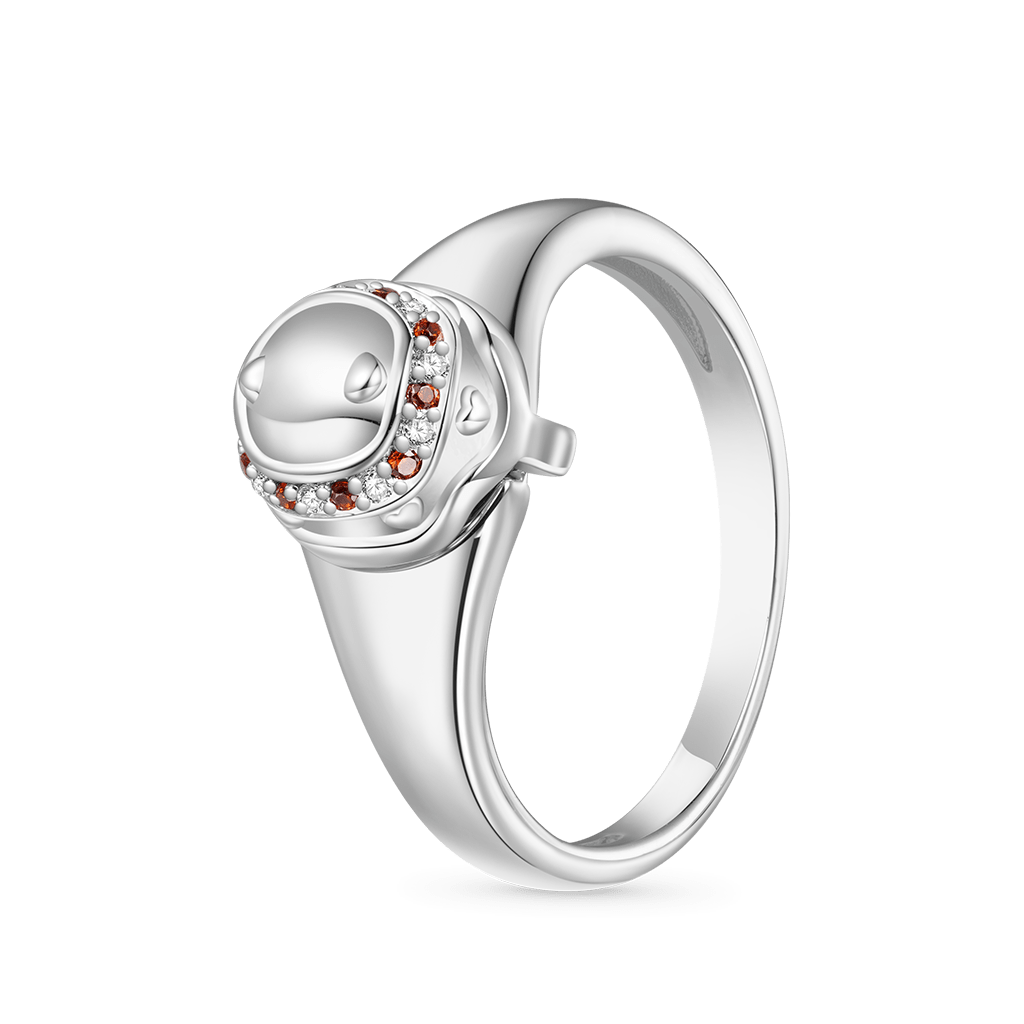 Easter Openable Egg Signet Ring image number 2