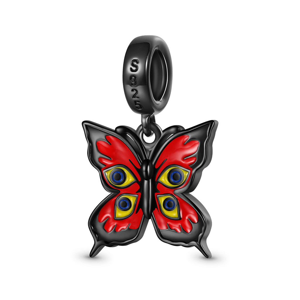 Red Walpurga Butterfly Pendant image number 1