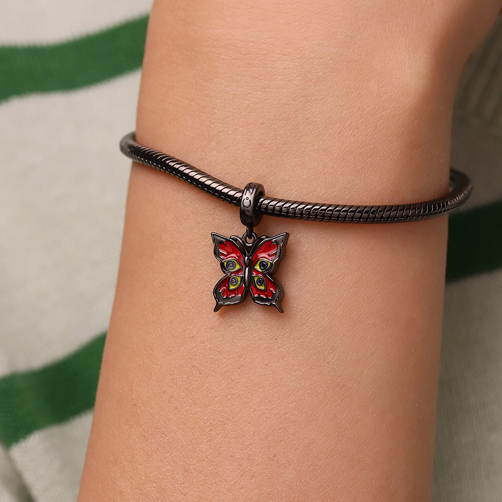 Red Walpurga Butterfly Pendant image number 4