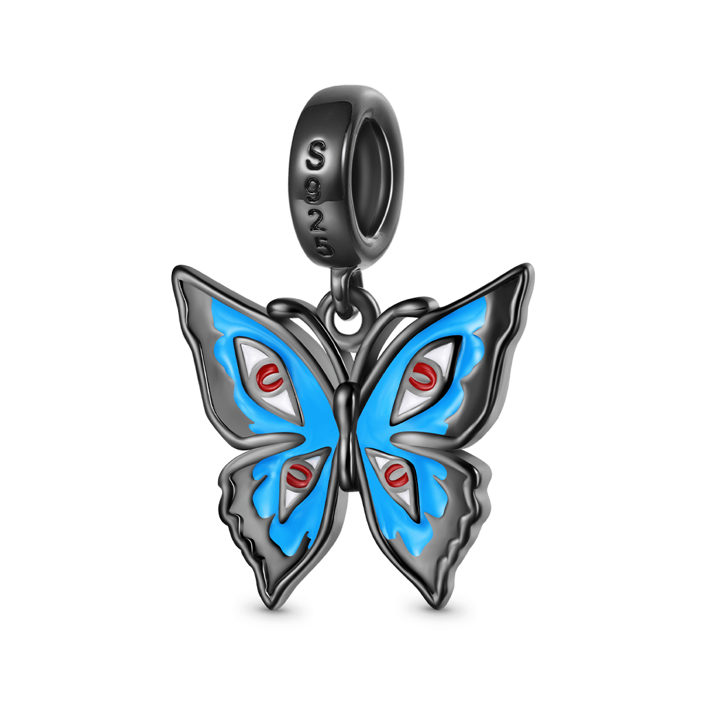 Blue Walpurga Butterfly Pendant image number 1