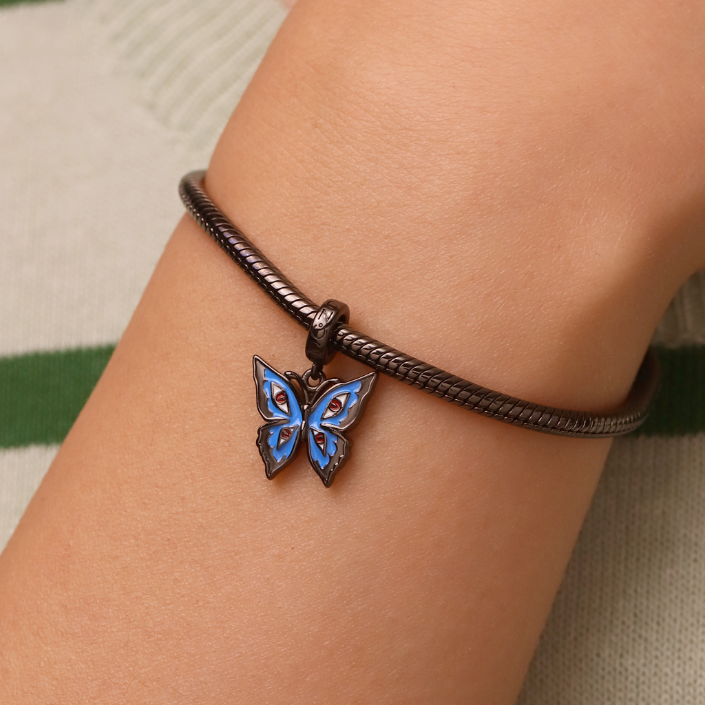 Blue Walpurga Butterfly Pendant image number 4