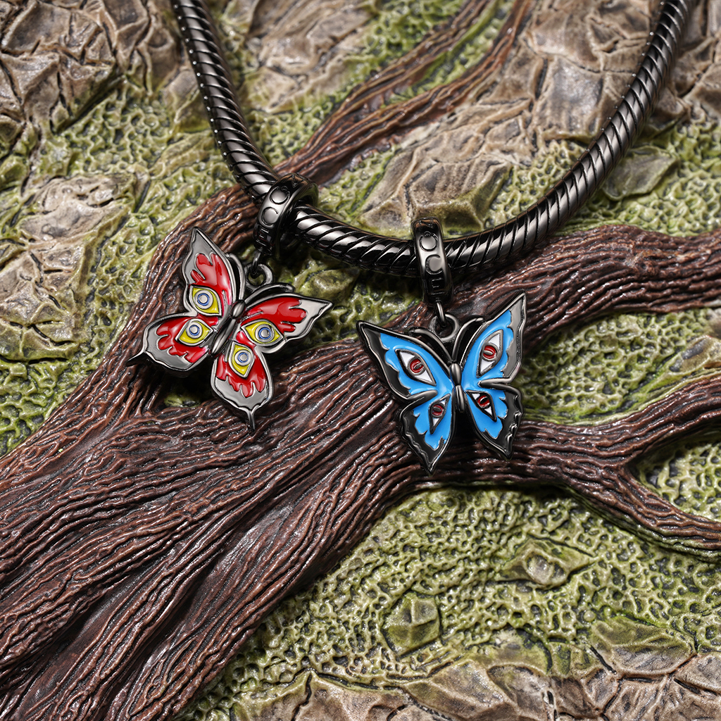 Red Walpurga Butterfly Pendant image number 2