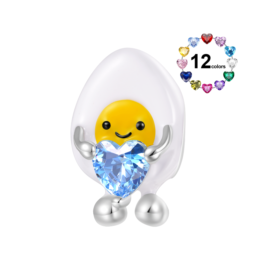 Happy Boiled Egg Charm image number 0