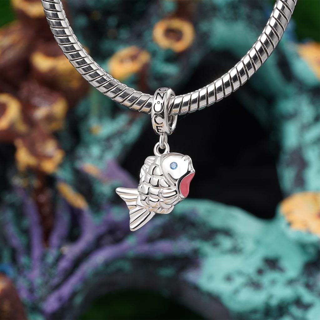 Blue Scaled Fish Pendant image number 2