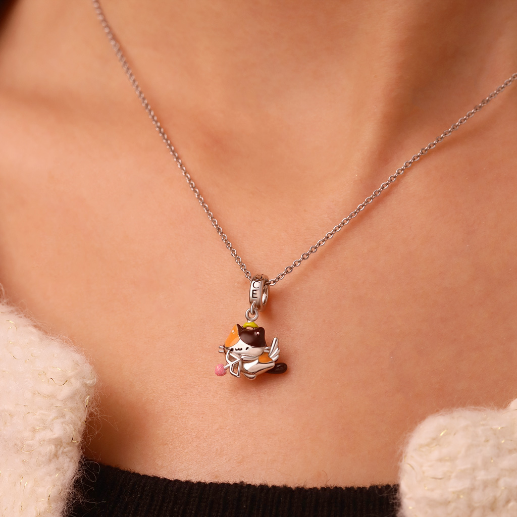 Cupid the Calico Cat Pendant image number 4