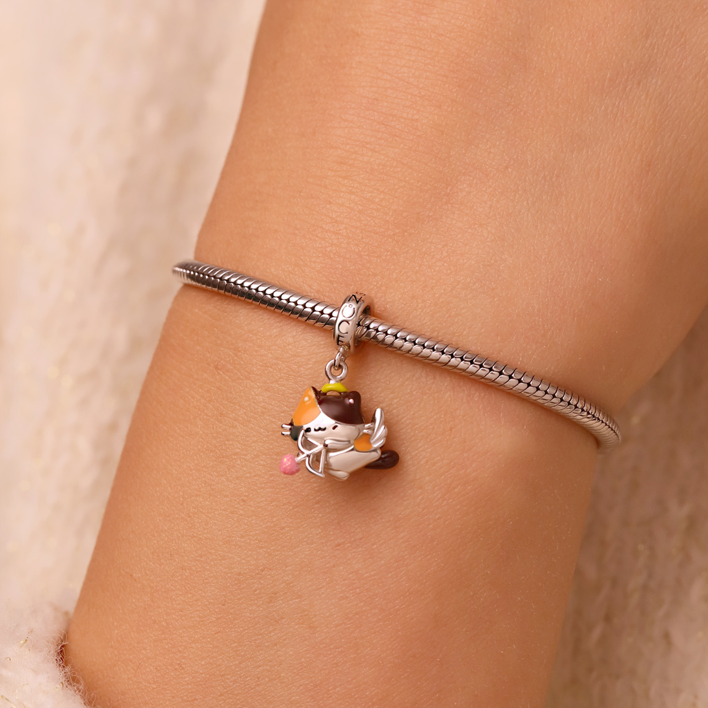 Cupid the Calico Cat Pendant image number 5