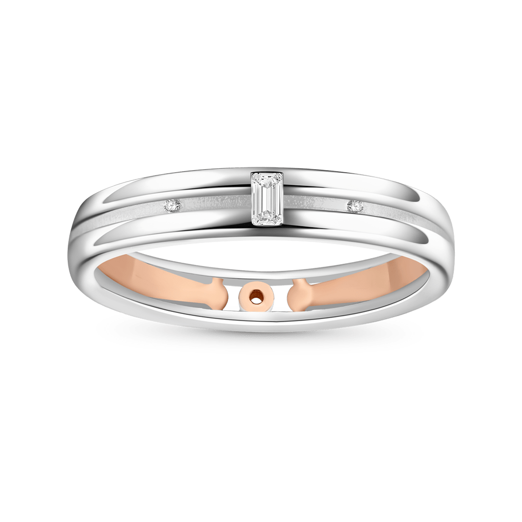 Cubic Zirconia Men's Band image number 0