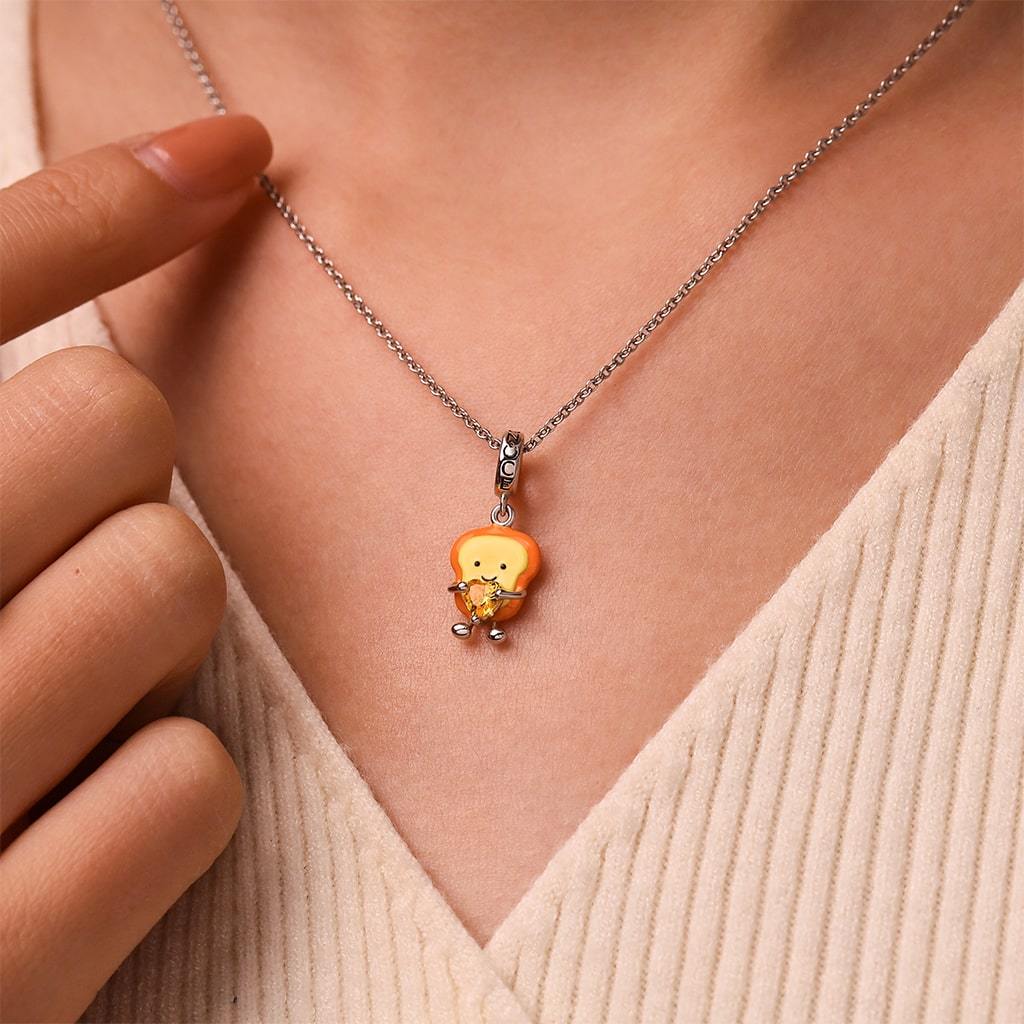 Toast Slices Embraces Love Charm image number 5