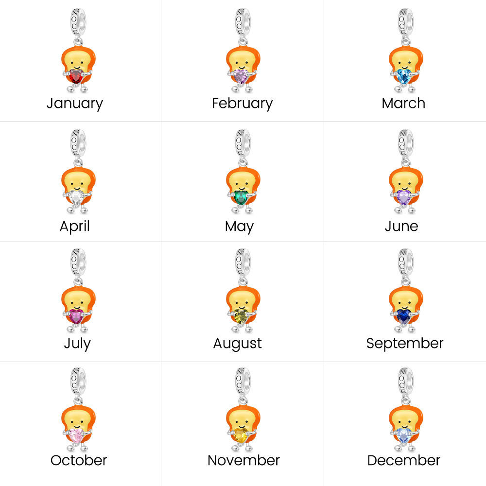 Toast Slices Embraces Love Charm image number 2