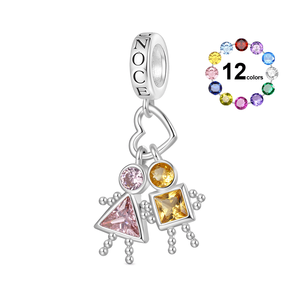 Love Characters Birthstone Pendant image number 0