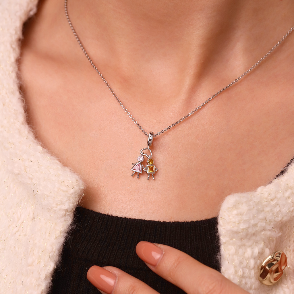 Love Characters Birthstone Pendant image number 5