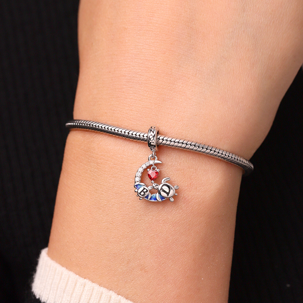 Mother's Day Moon Turtles Pendant image number 7