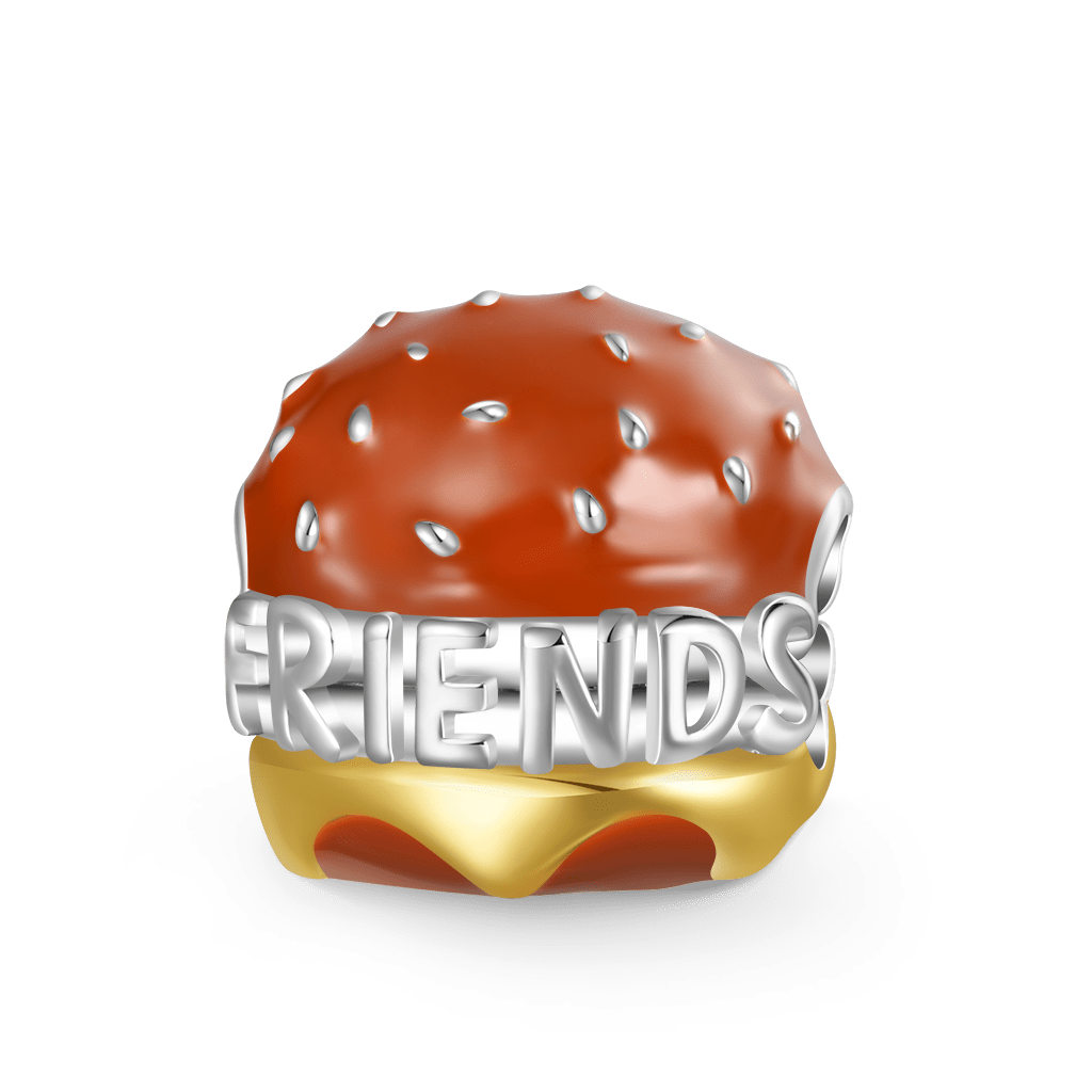 Delicious Burger Engravable Charm image number 0