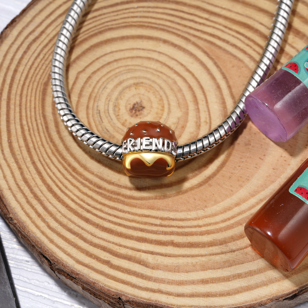 Delicious Burger Engravable Charm image number 2