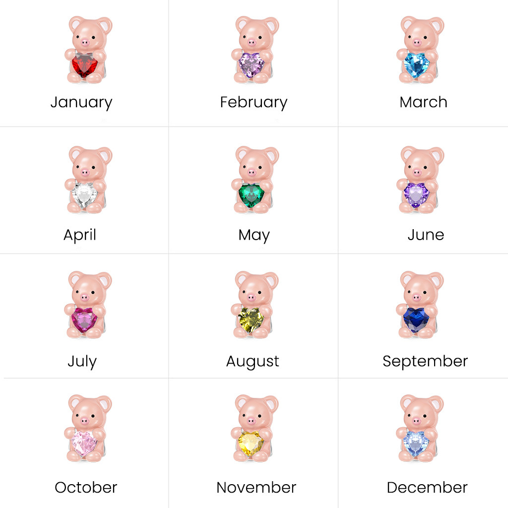 Little Pig Embraces Love Charm image number 3