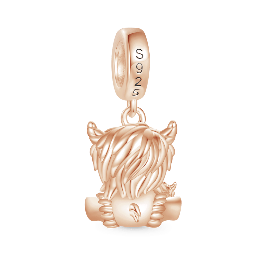 Highland Cow Mother and Child Pendant image number 1