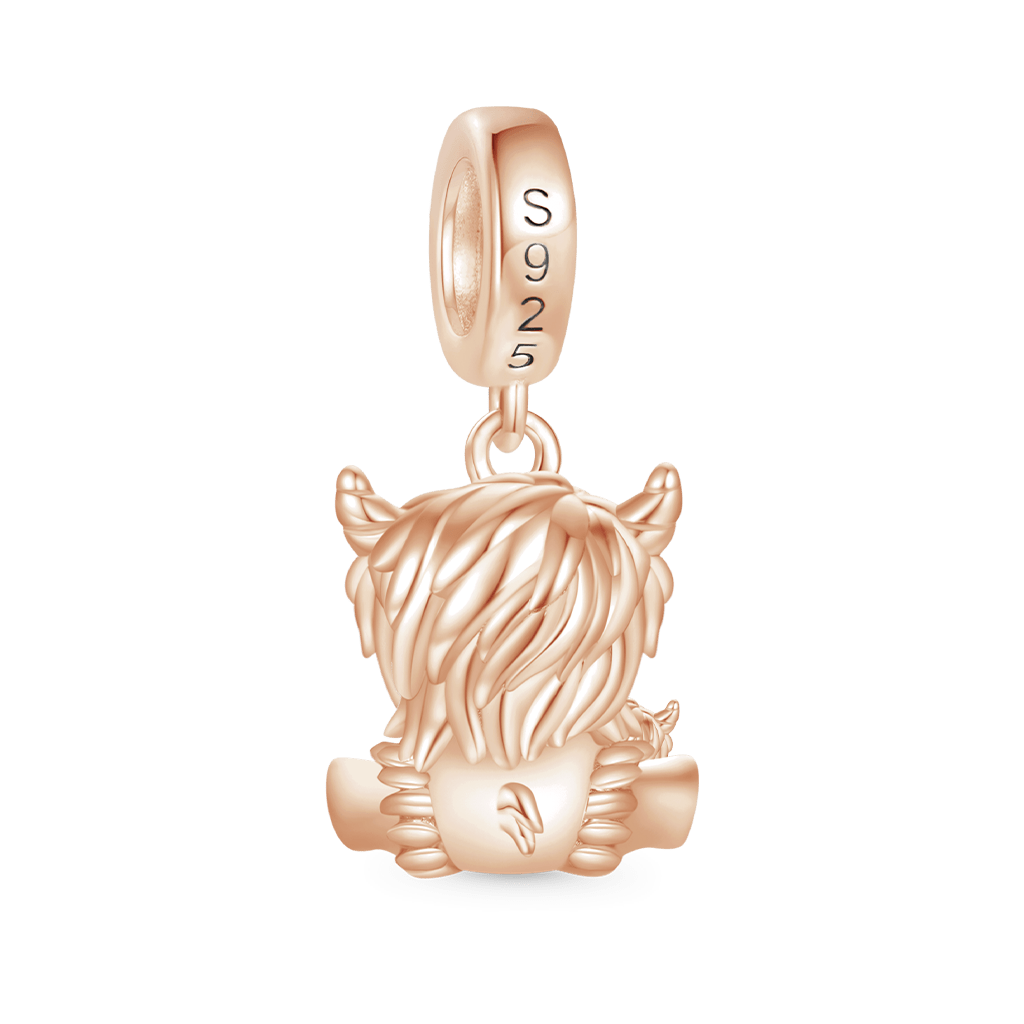 Highland Cow Mother and Child Pendant image number 1