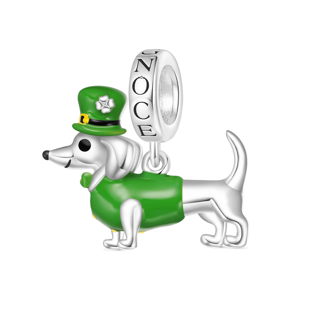 St. Patrick's Day Dachshund Pendant image number 0