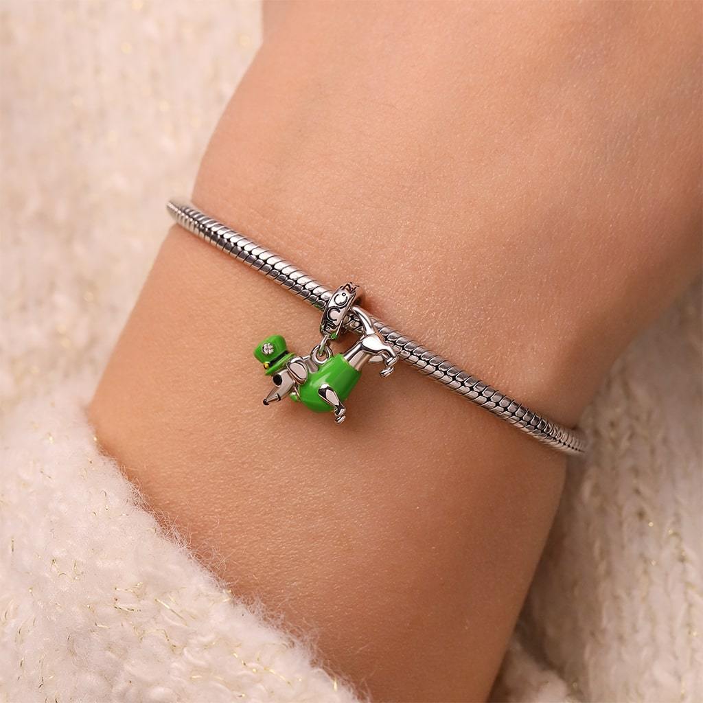 St. Patrick's Day Dachshund Pendant image number 6