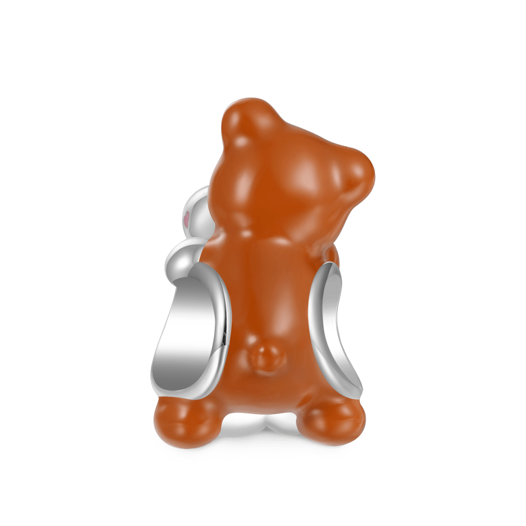 Little Bear Hugs Bunny Charm image number 1