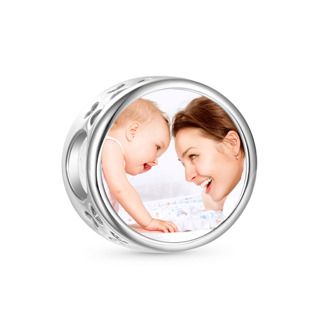 Parent-child Handshake Photo Charm image number 1