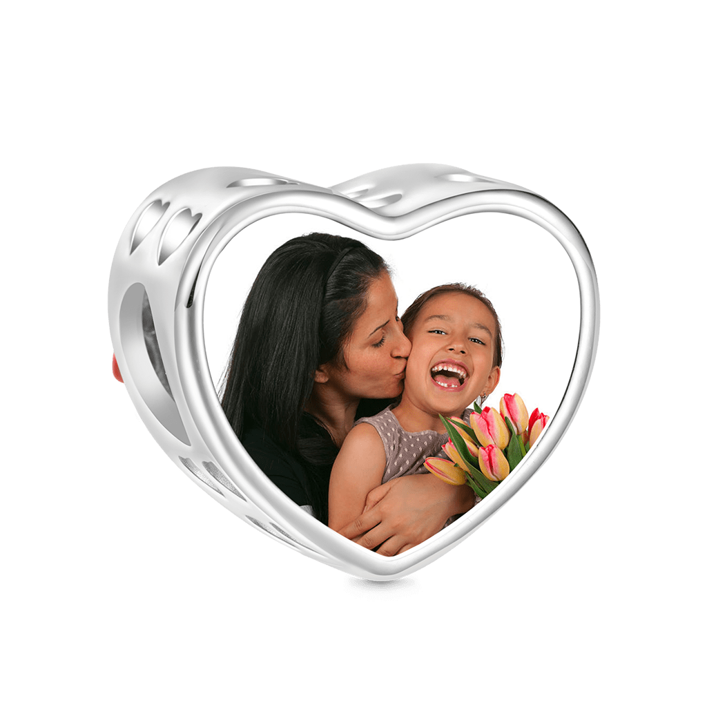 Mother's Day Heart Photo Charm image number 1