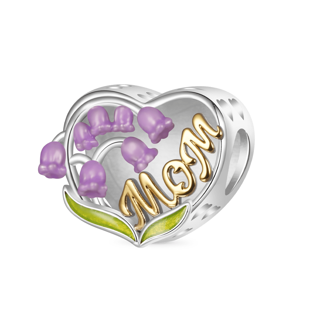 Heart Lily of the Valley Photo Charm image number 1