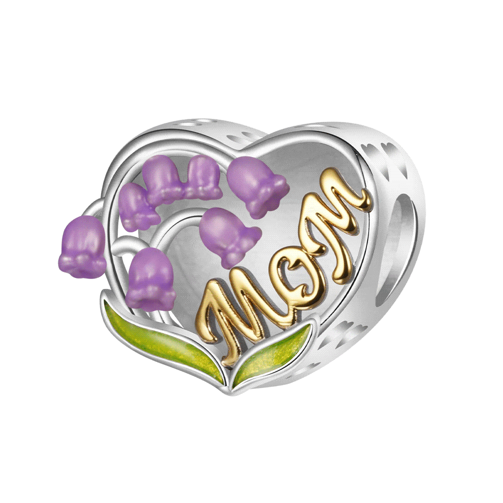 Heart Lily of the Valley Photo Charm image number 3