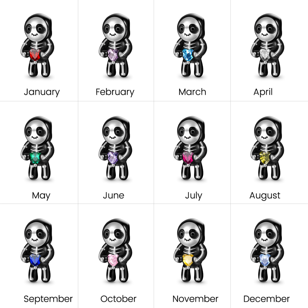 Halloween Skull Skeleton Charm image number 3