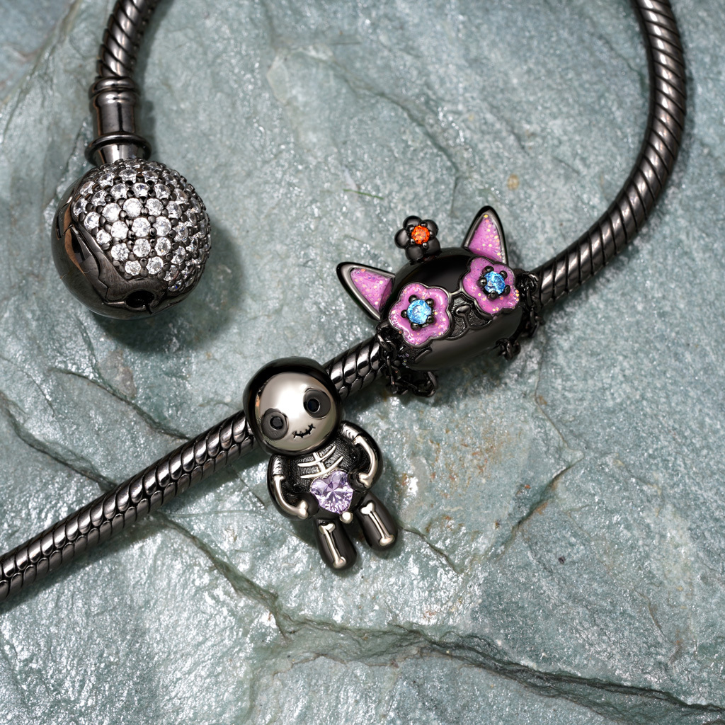 Halloween Skull Skeleton Charm image number 4