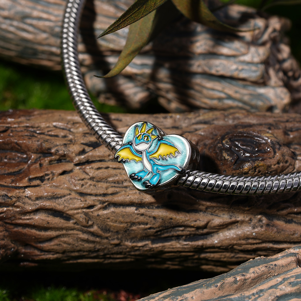 Deadly Nadder Heart Birthstone Charm image number 4