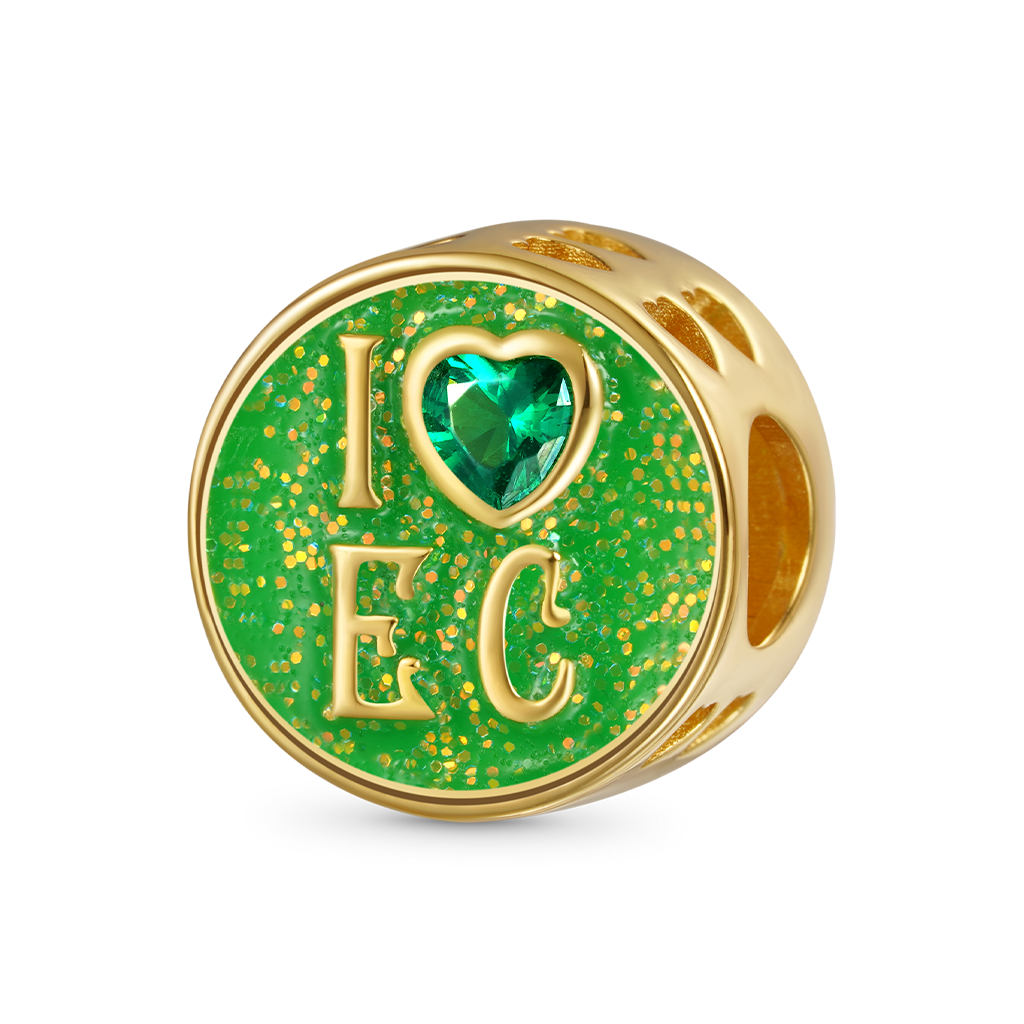 Wicked I Love Emerald City Photo Charm image number 1