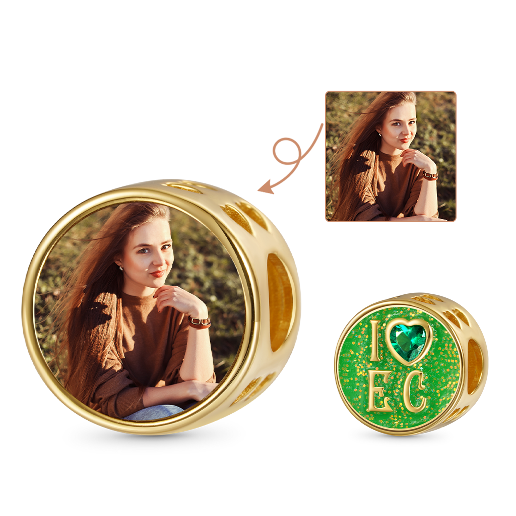 Wicked I Love Emerald City Photo Charm image number 0