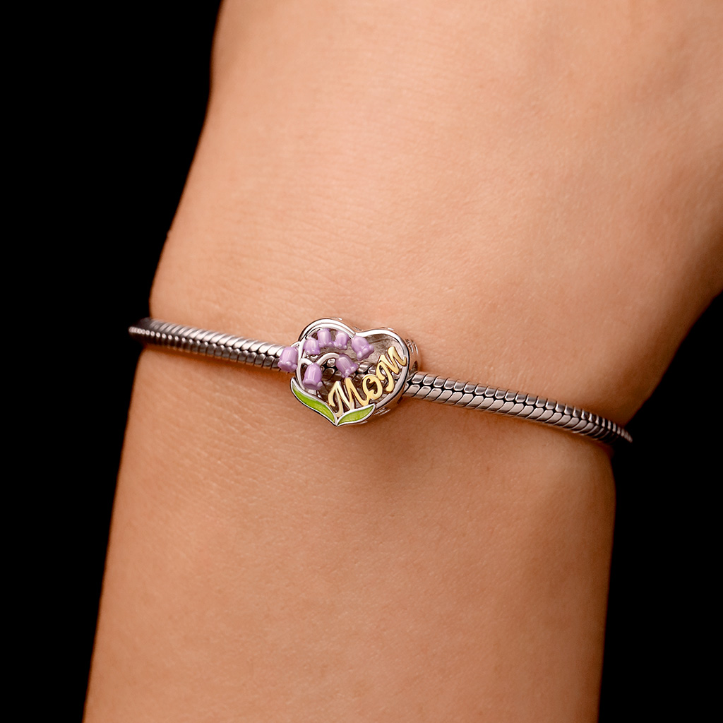 Heart Lily of the Valley Photo Charm image number 4