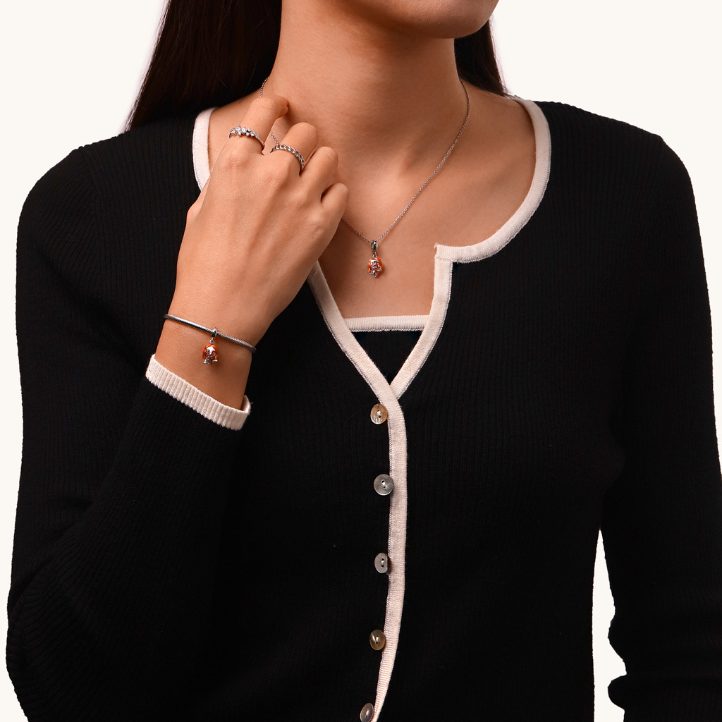 Bicycle Girl Hannah Pendant image number 3