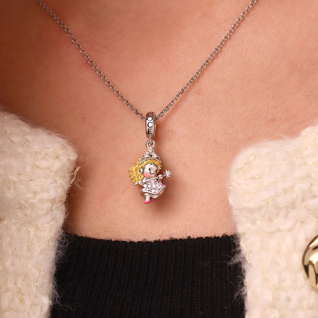 Wicked Glinda Pave Diamond Pendant image number 4