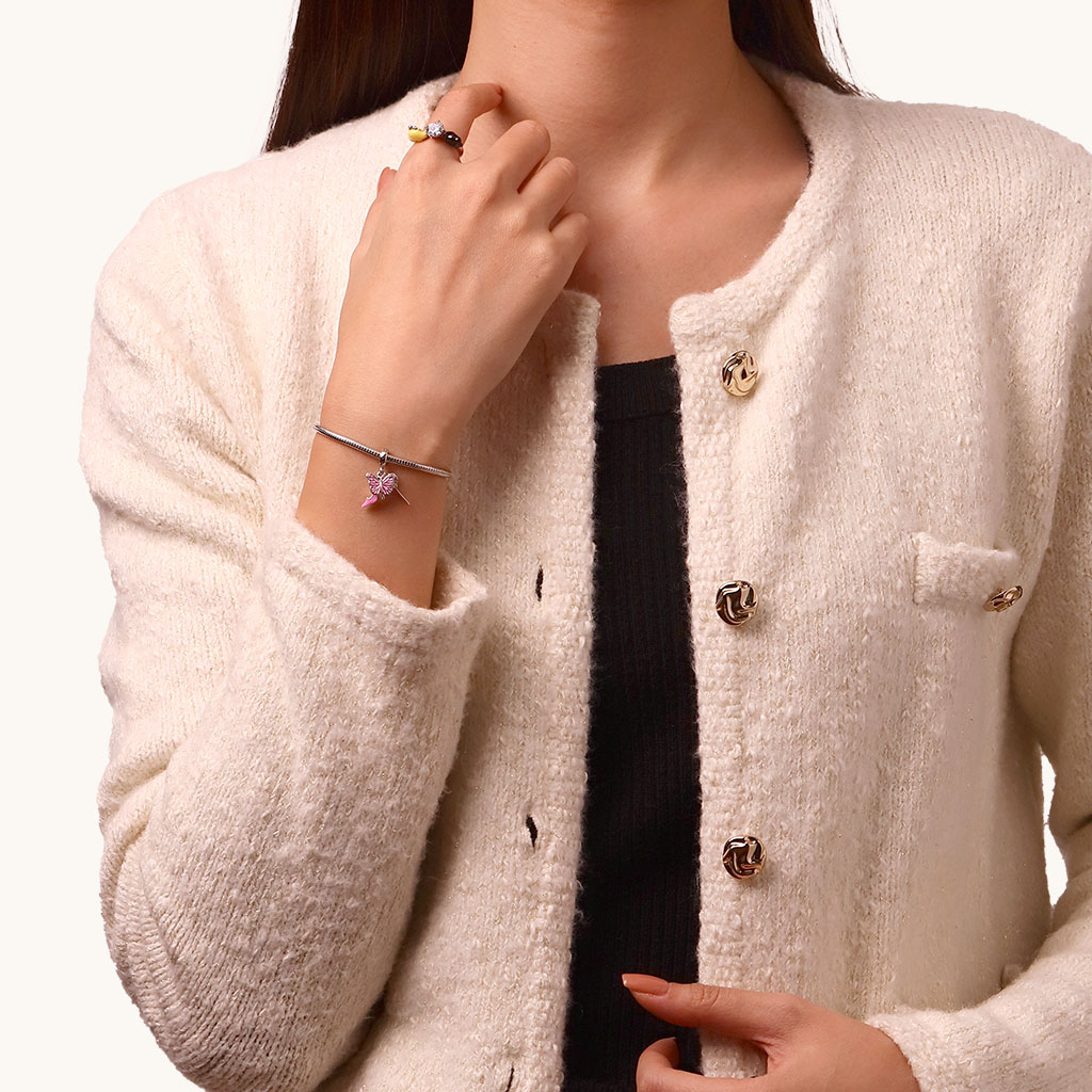 Wicked Glinda Bubble Wand Triple Pendant image number 3