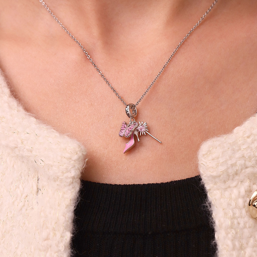 Wicked Glinda Bubble Wand Triple Pendant image number 4