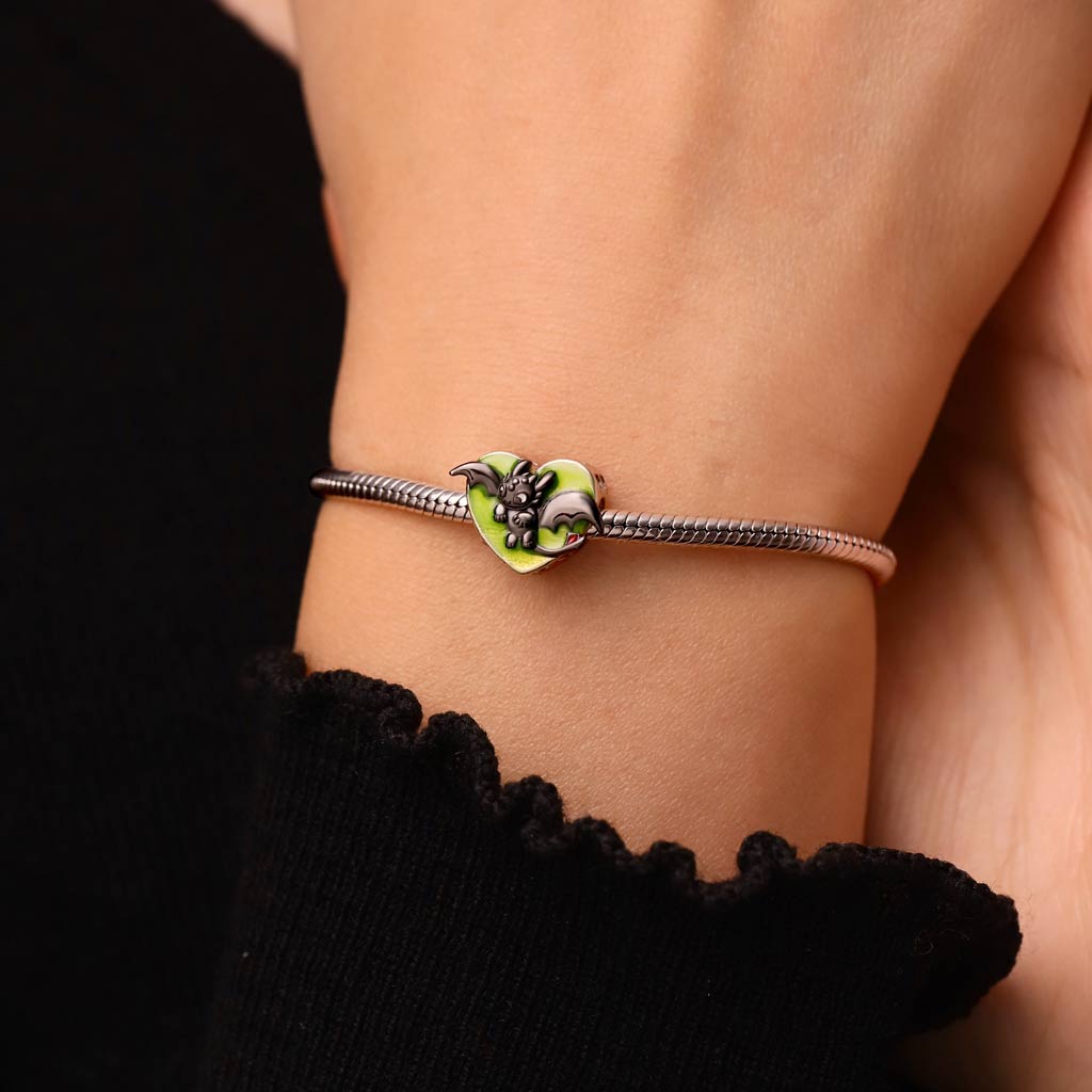 Toothless Heart Birthstone Charm image number 6