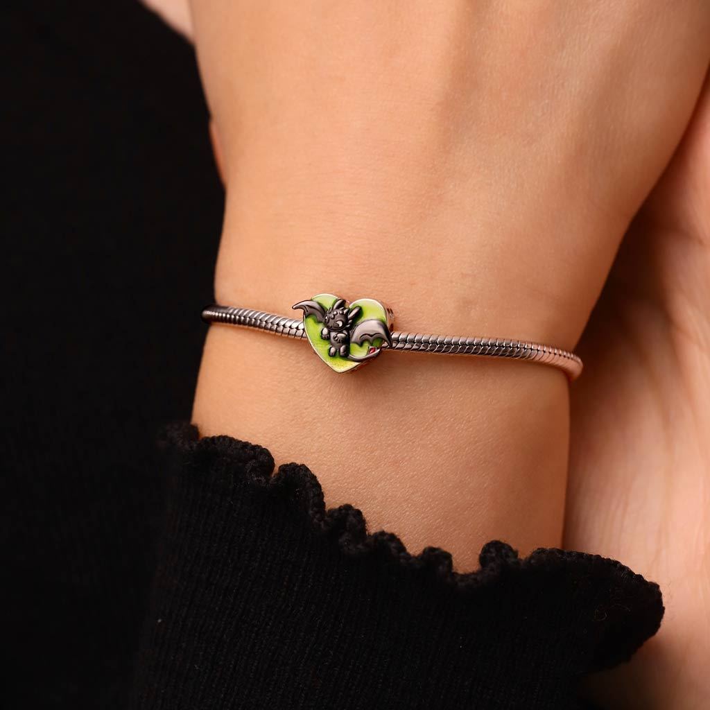 Toothless Heart Birthstone Charm image number 6