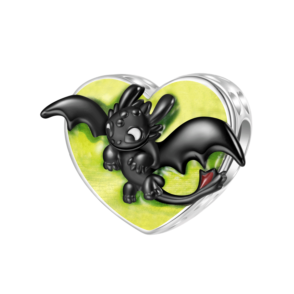 Toothless Heart Birthstone Charm image number 0