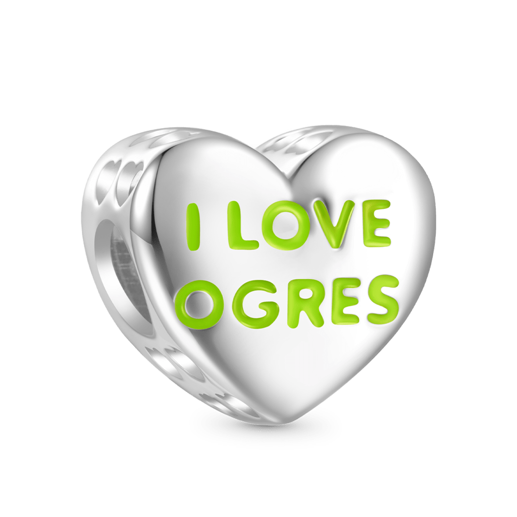 Shrek & Fiona Love Heart Charm image number 1