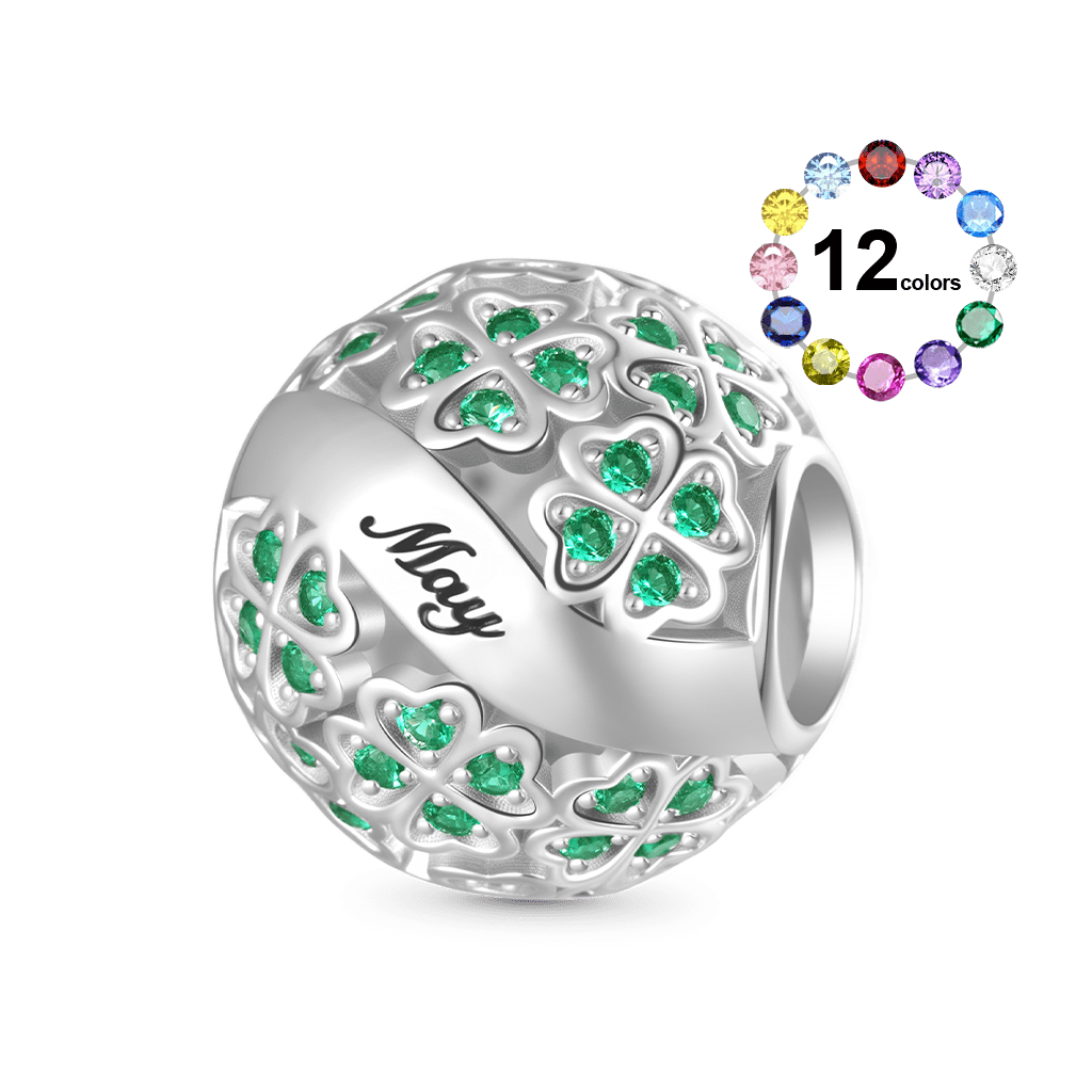 Four-leaf Clover Round Charm image number 0