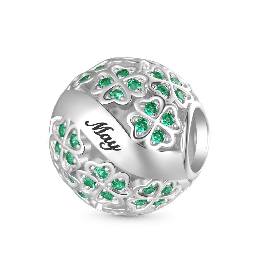 Four-leaf Clover Round Charm image number 2