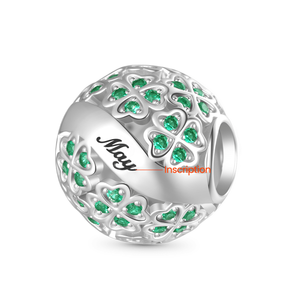 Four-leaf Clover Round Charm image number 1