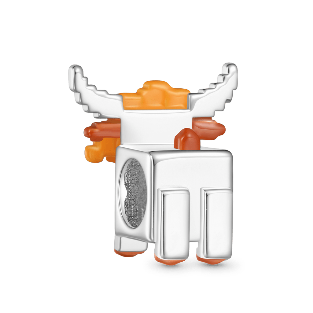 Pixel Highland Cow Charm image number 1
