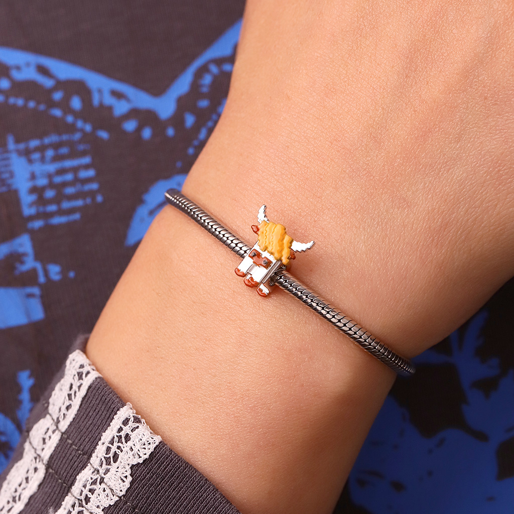 Pixel Highland Cow Charm image number 4