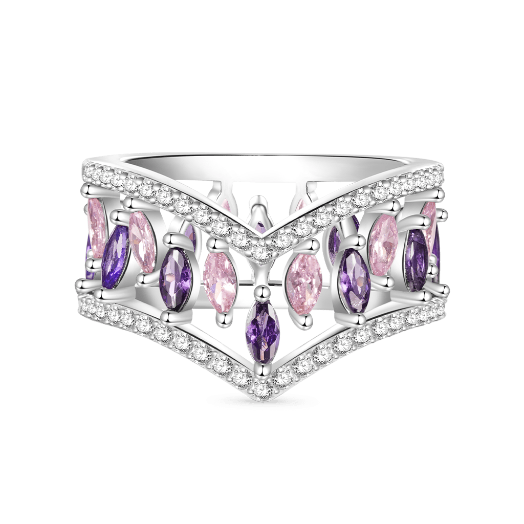 Fancy Multi-Stone Stackable Rings image number 0