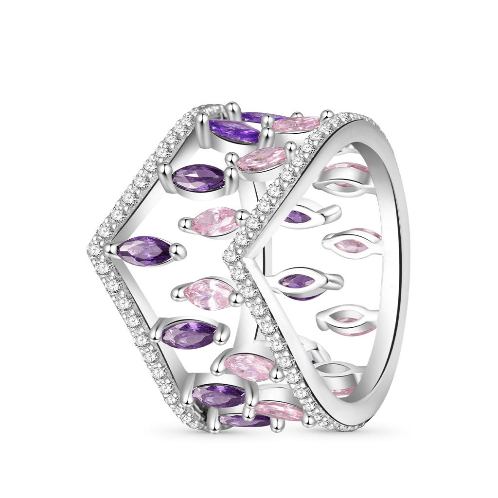 Fancy Multi-Stone Stackable Rings image number 1
