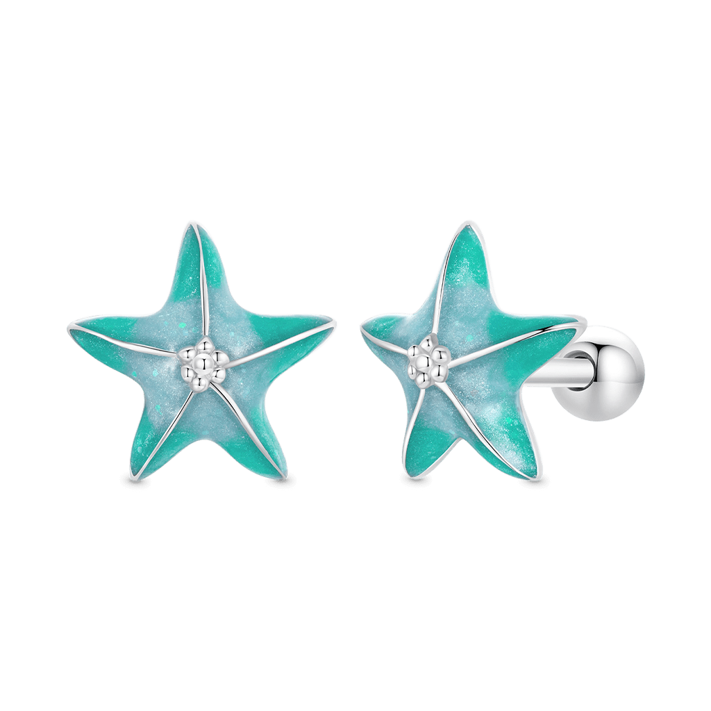 Starfish Threaded Stud Earrings image number 0